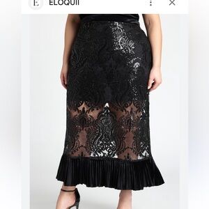 ELOQUII limited edition Black  Skirt